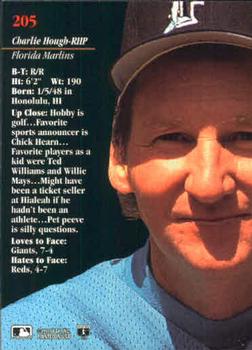 Charlie Hough  baseball card collectible - Main Image 2