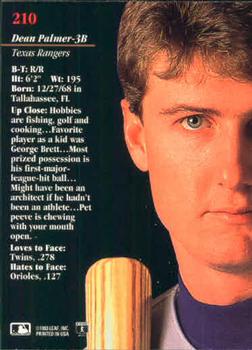 Dean Palmer  baseball card collectible - Main Image 2