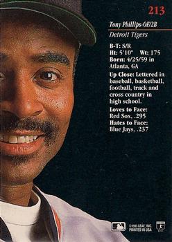 Tony Phillips  baseball card collectible - Main Image 2