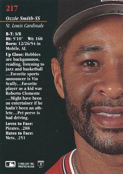 Ozzie Smith  baseball card collectible - Main Image 2