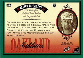 Mark McGwire  baseball card collectible - Main Image 2