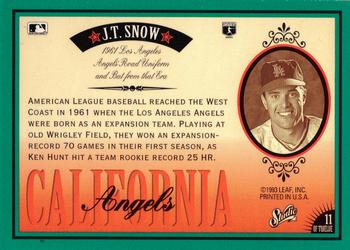 J.T. Snow  baseball card collectible - Main Image 2