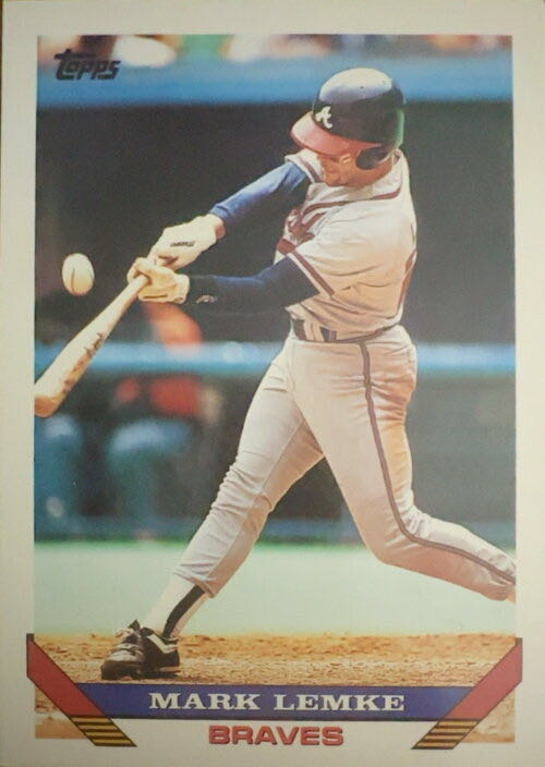 Mark Lemke  baseball card collectible - Main Image 3