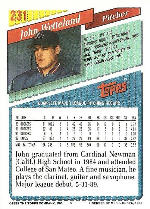 John Wetteland  baseball card collectible - Main Image 2