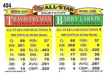 Barry Larkin / Travis Fryman  baseball card collectible - Main Image 2