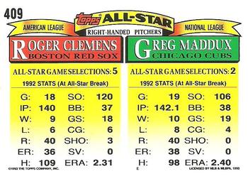 Greg Maddux / Roger Clemens  baseball card collectible - Main Image 2