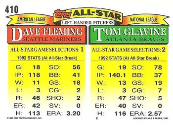 Tom Glavine / Dave Fleming  baseball card collectible - Main Image 2