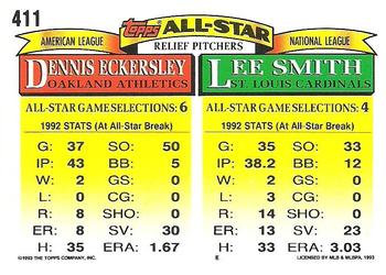 Lee Smith / Dennis Eckersley  baseball card collectible - Main Image 2