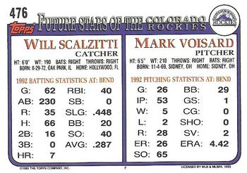 Mark Voisard / Will Scalzitti  baseball card collectible - Main Image 2