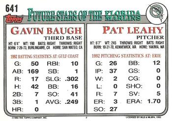 Pat Leahy / Gavin Baugh  baseball card collectible - Main Image 2