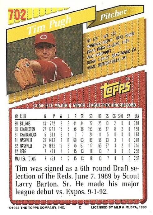 Tim Pugh  baseball card collectible - Main Image 2