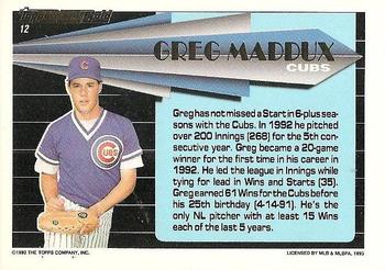 Greg Maddux  baseball card collectible - Main Image 2