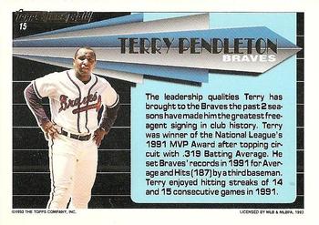 Terry Pendleton  baseball card collectible - Main Image 2