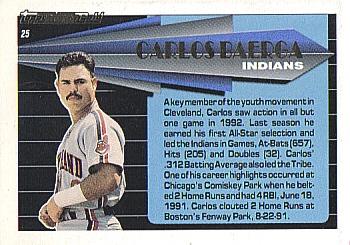 Carlos Baerga  baseball card collectible - Main Image 2