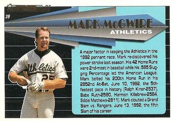 Mark McGwire  baseball card collectible - Main Image 2