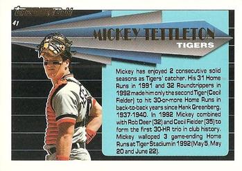 Mickey Tettleton  baseball card collectible - Main Image 2