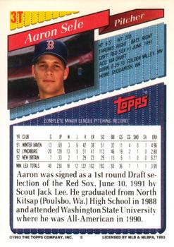 Aaron Sele  baseball card collectible - Main Image 2