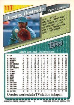 Orestes Destrade  baseball card collectible - Main Image 2