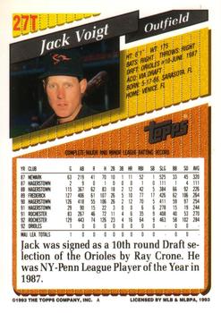 Jack Voigt  baseball card collectible - Main Image 2