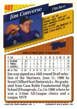 Jim Converse  baseball card collectible - Main Image 2