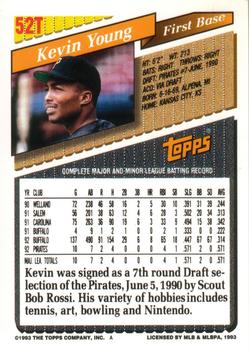 Kevin Young  baseball card collectible - Main Image 2