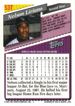 Nelson Liriano  baseball card collectible - Main Image 2