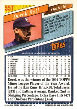 Derek Bell  baseball card collectible - Main Image 2