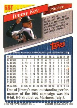 Jimmy Key  baseball card collectible - Main Image 2