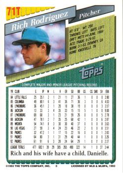 Rich Rodriguez  baseball card collectible - Main Image 2