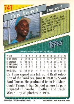 Carl Everett  baseball card collectible - Main Image 2