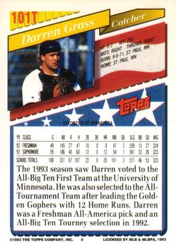 Darren Grass  baseball card collectible - Main Image 2