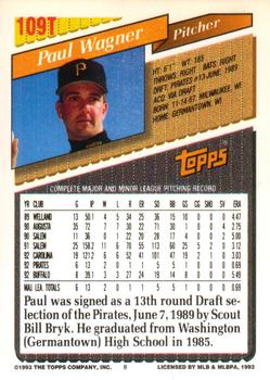 Paul Wagner  baseball card collectible - Main Image 2