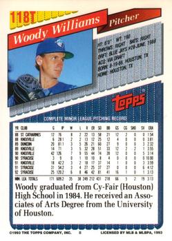 Woody Williams  baseball card collectible - Main Image 2