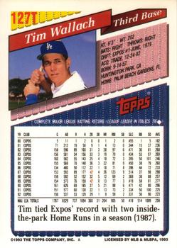Tim Wallach  baseball card collectible - Main Image 2