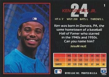 Ken Griffey, Jr.  baseball card collectible - Main Image 2