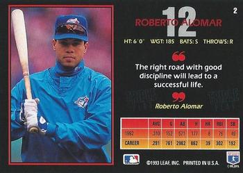 Roberto Alomar  baseball card collectible - Main Image 2