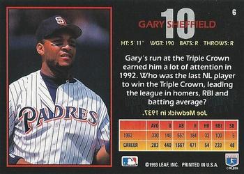 Gary Sheffield  baseball card collectible - Main Image 2