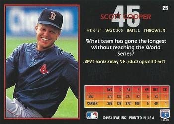 Scott Cooper  baseball card collectible - Main Image 2