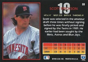 Scott Erickson  baseball card collectible - Main Image 2