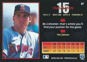 Tim Salmon  baseball card collectible - Main Image 2