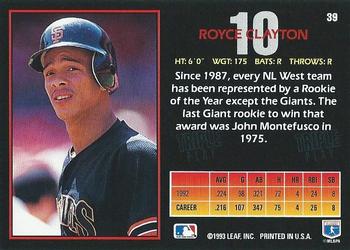 Royce Clayton  baseball card collectible - Main Image 2