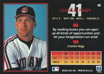 Charles Nagy  baseball card collectible - Main Image 2