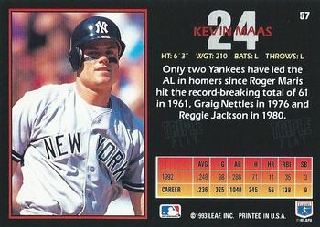 Kevin Maas  baseball card collectible - Main Image 2