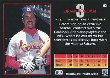 Brian Jordan  baseball card collectible - Main Image 2