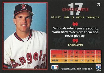 Chad Curtis  baseball card collectible - Main Image 2