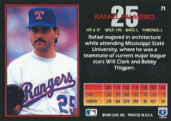 Rafael Palmeiro  baseball card collectible - Main Image 2