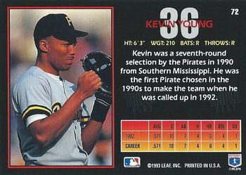 Kevin Young  baseball card collectible - Main Image 2