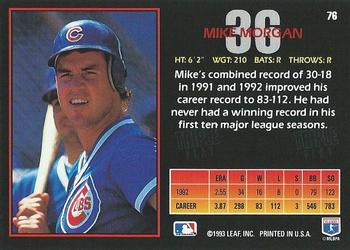 Mike Morgan  baseball card collectible - Main Image 2