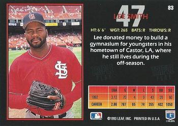 Lee Smith  baseball card collectible - Main Image 2