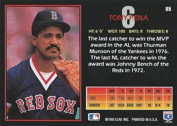 Tony Pena  baseball card collectible - Main Image 2